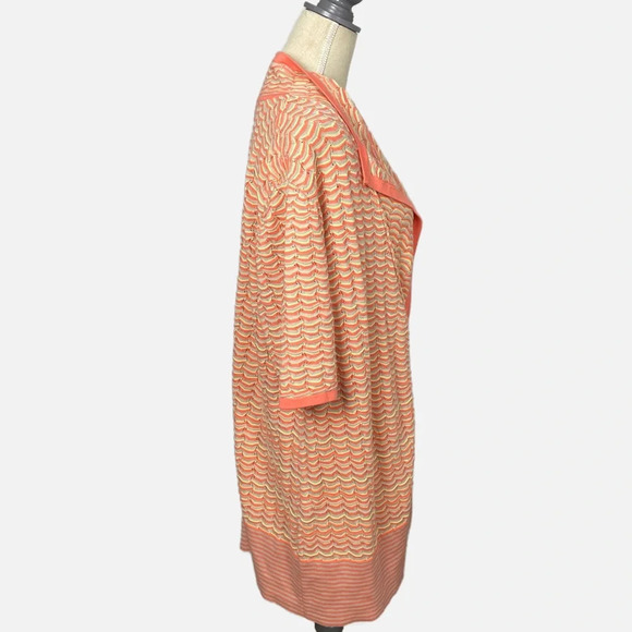 Spanner Women’s Cardigan Open Longline Short Sleeve Spring Multi Colour Large - Picture 4 of 11